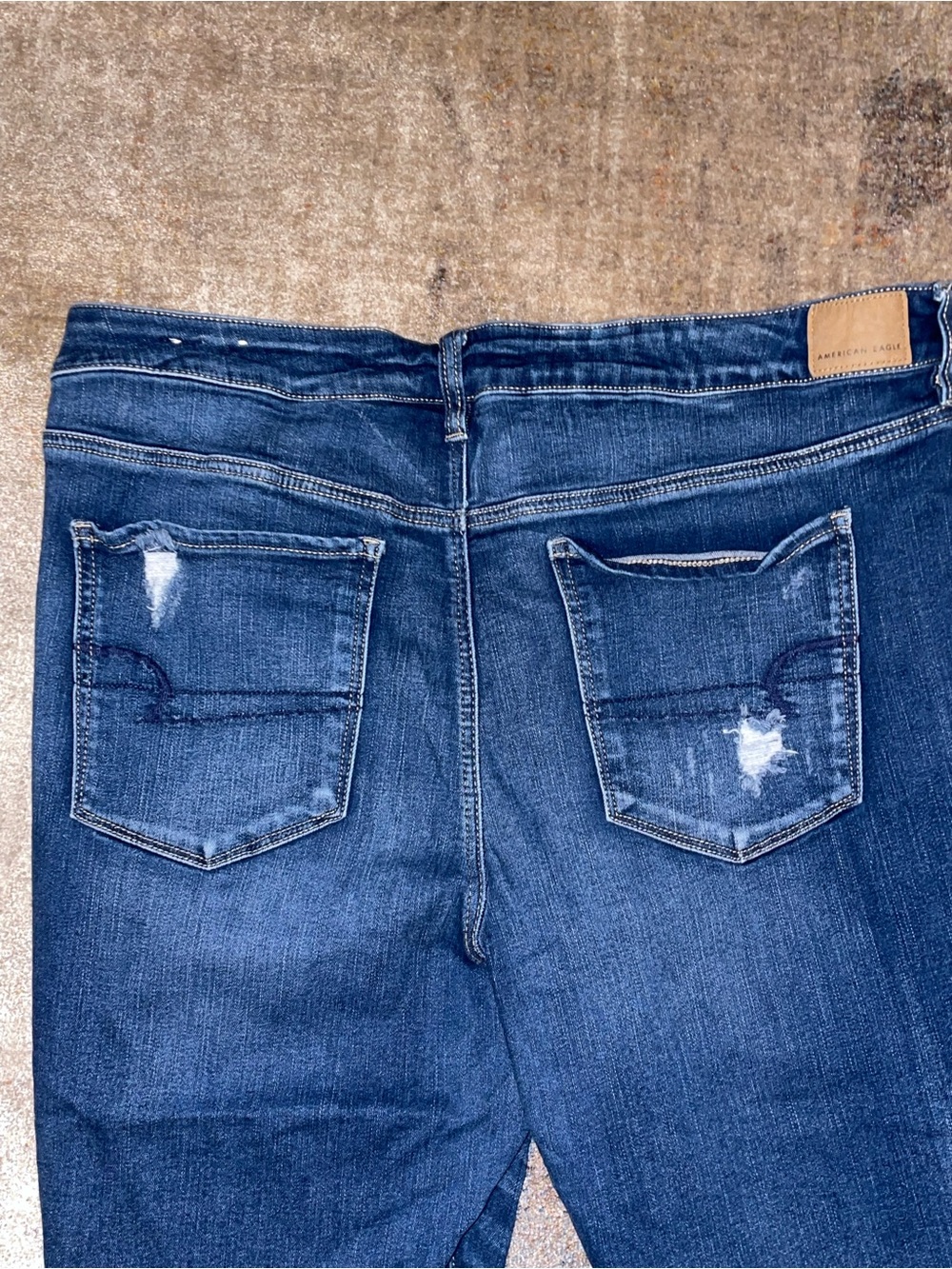 American Eagle Outfitters Dark Blue Distressed Women’s Jeggings Size 22 reg - Picture 12 of 12